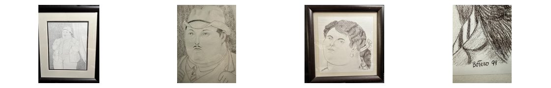 Man on fedora: Other artworks bundled in same auction, different lots