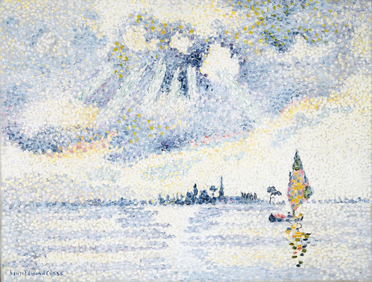 Painting attributed to Henri Edmond Cross: Marine Light Reference