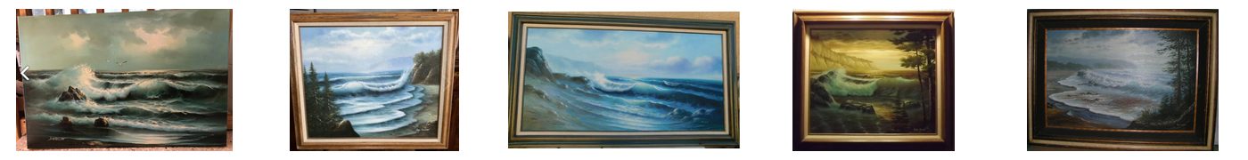 June Nelson signature study: Comparative Analysis of Jane Nelson's Seascapes