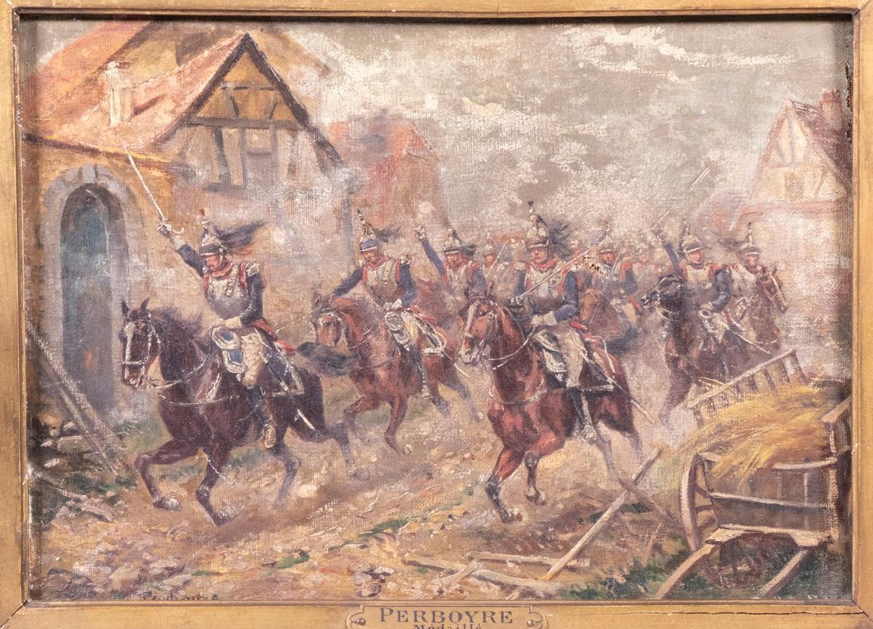 Hussars Traversant un Village: Artwork Analysis