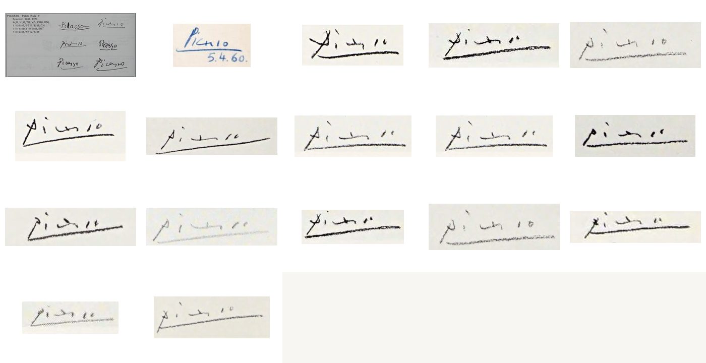 Faune rieur (Pour Madame Coudert): Signature and Date Examination