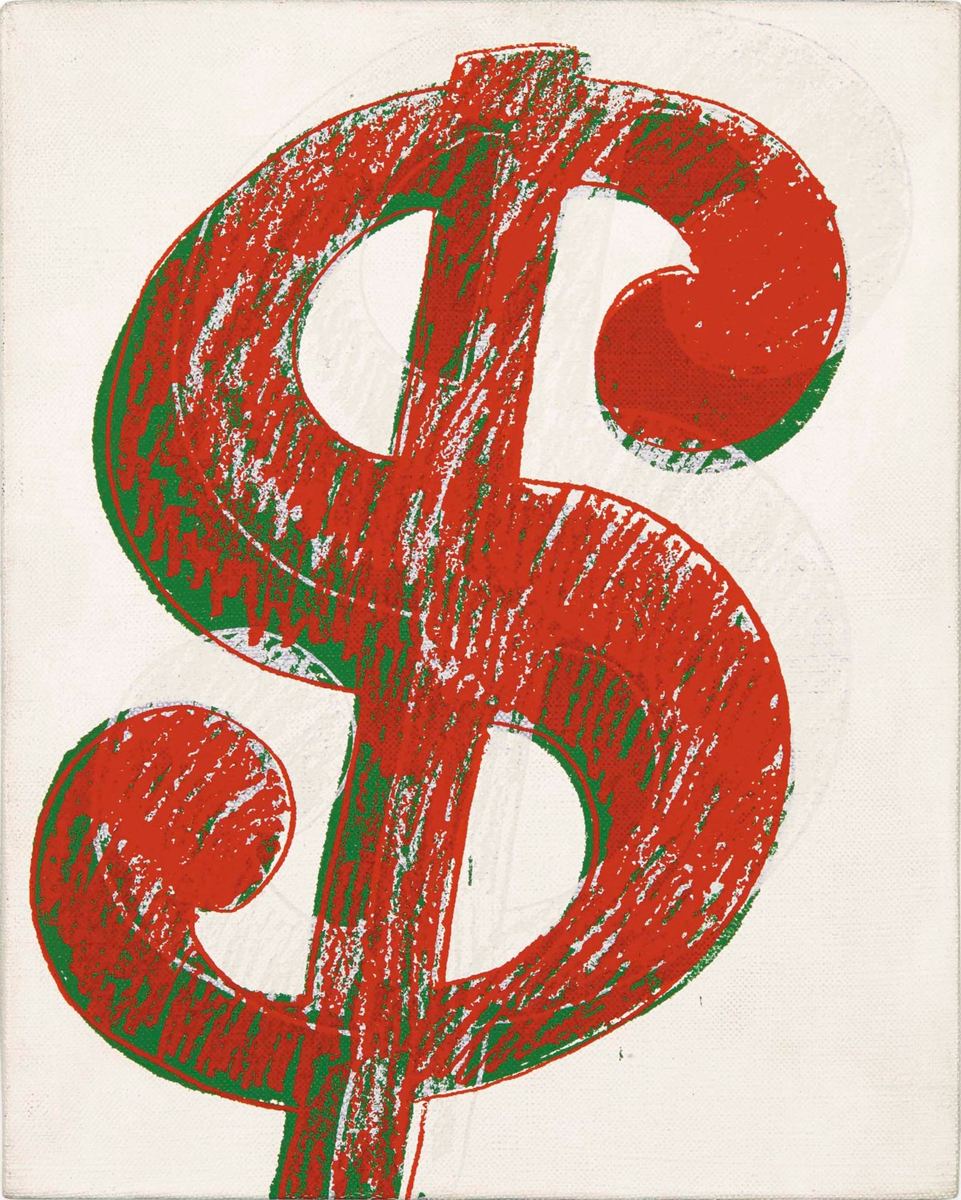 Andy Warhol Dollar Sign newspaper image authentication evidence image 6