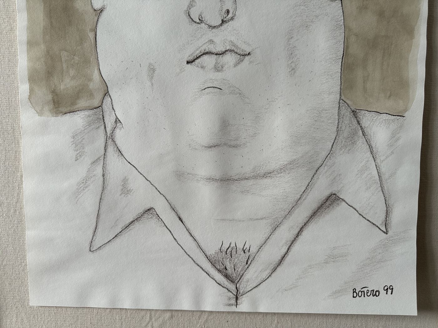 Fernando Botero Man on fedora authentication evidence image 6