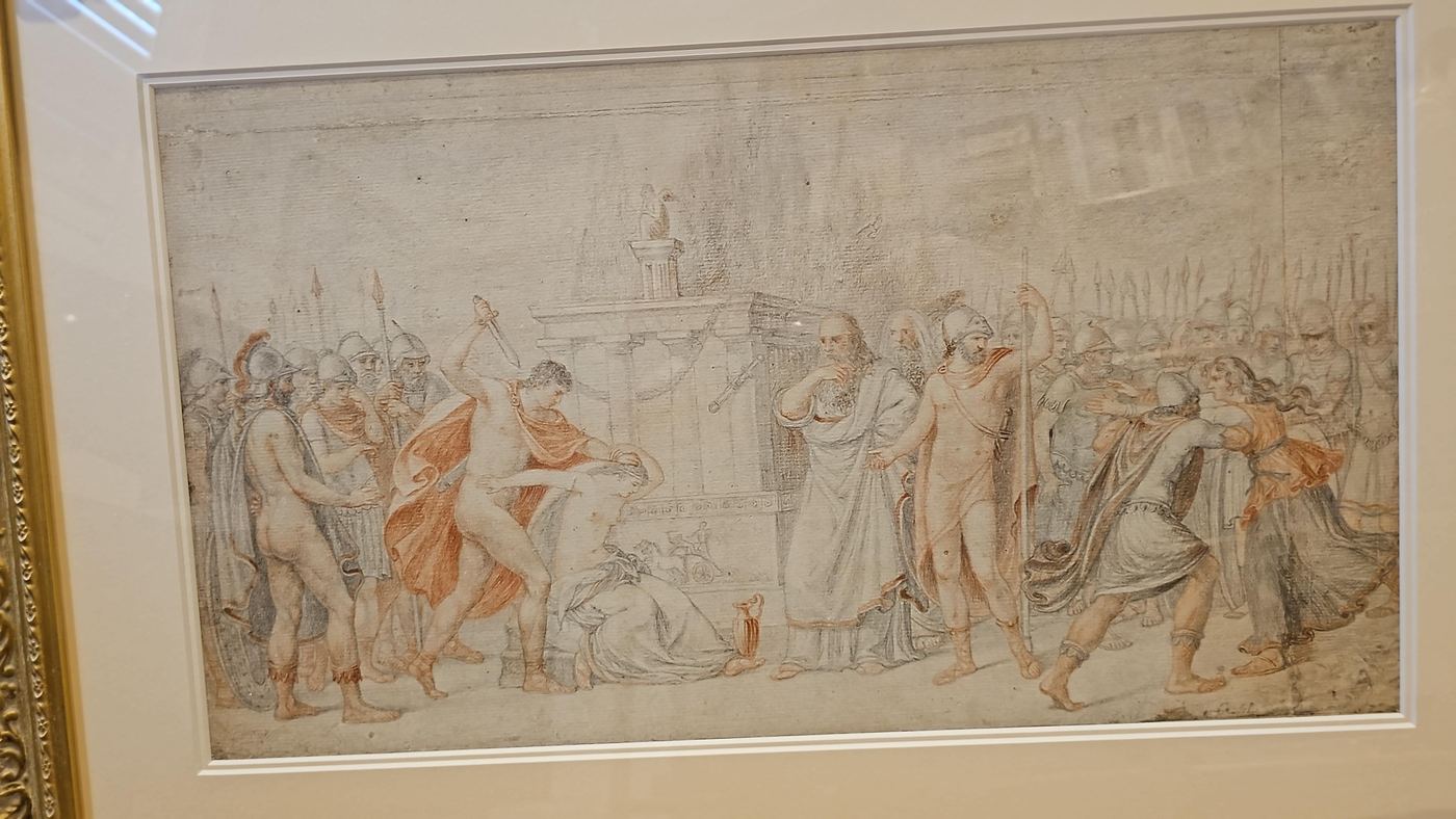 Historic & Old Master Cases Sacrifice of Polyxena at the Tomb of Achilles authentication evidence image 1