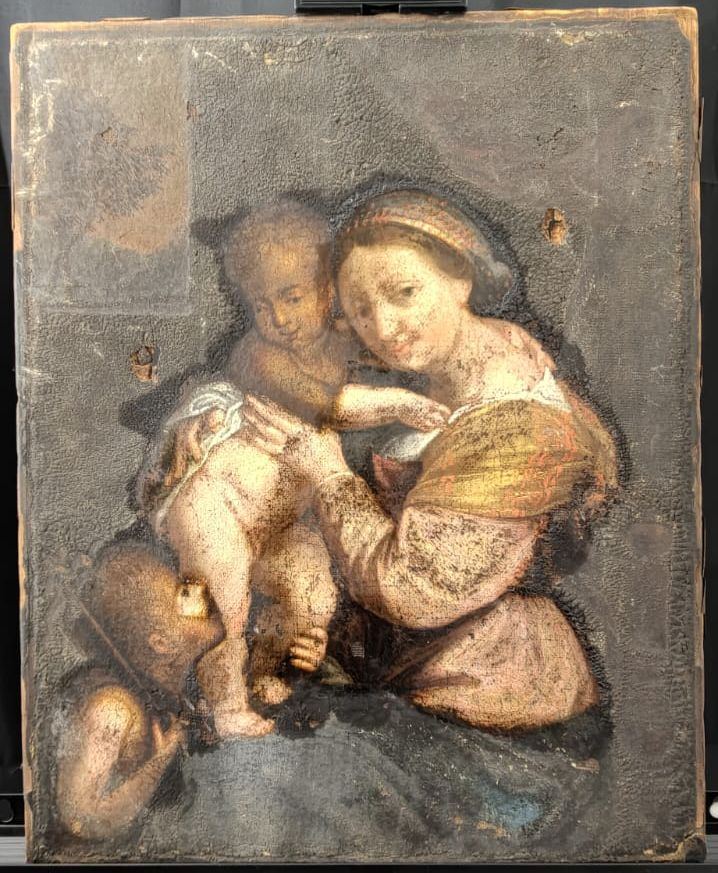 Historic & Old Master Cases Virgin and Child with the Infant Saint John the Baptist authentication evidence image 5