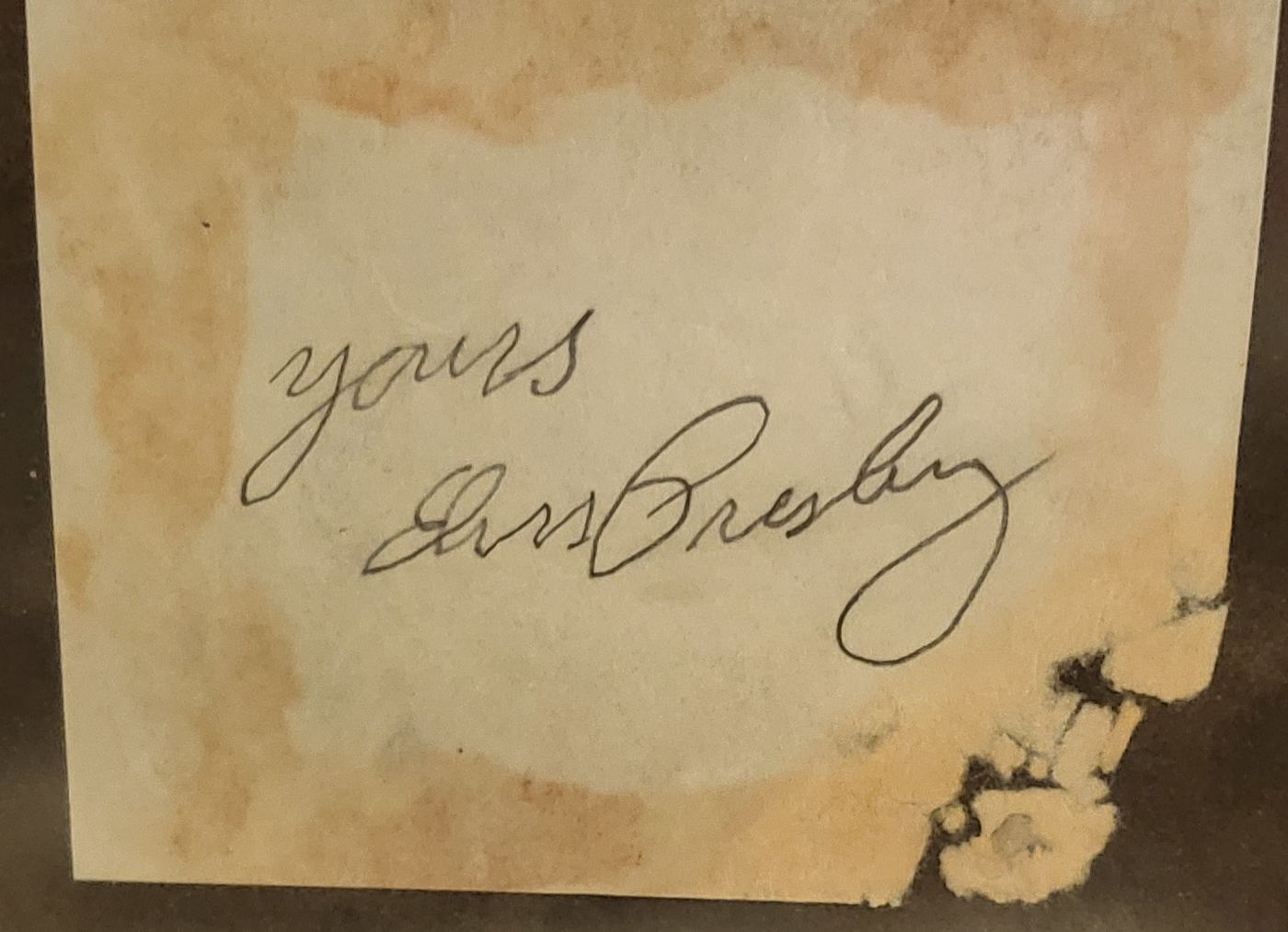 Elvis Presley Memorabilia Elvis Presley handwritten note authentication evidence image 2