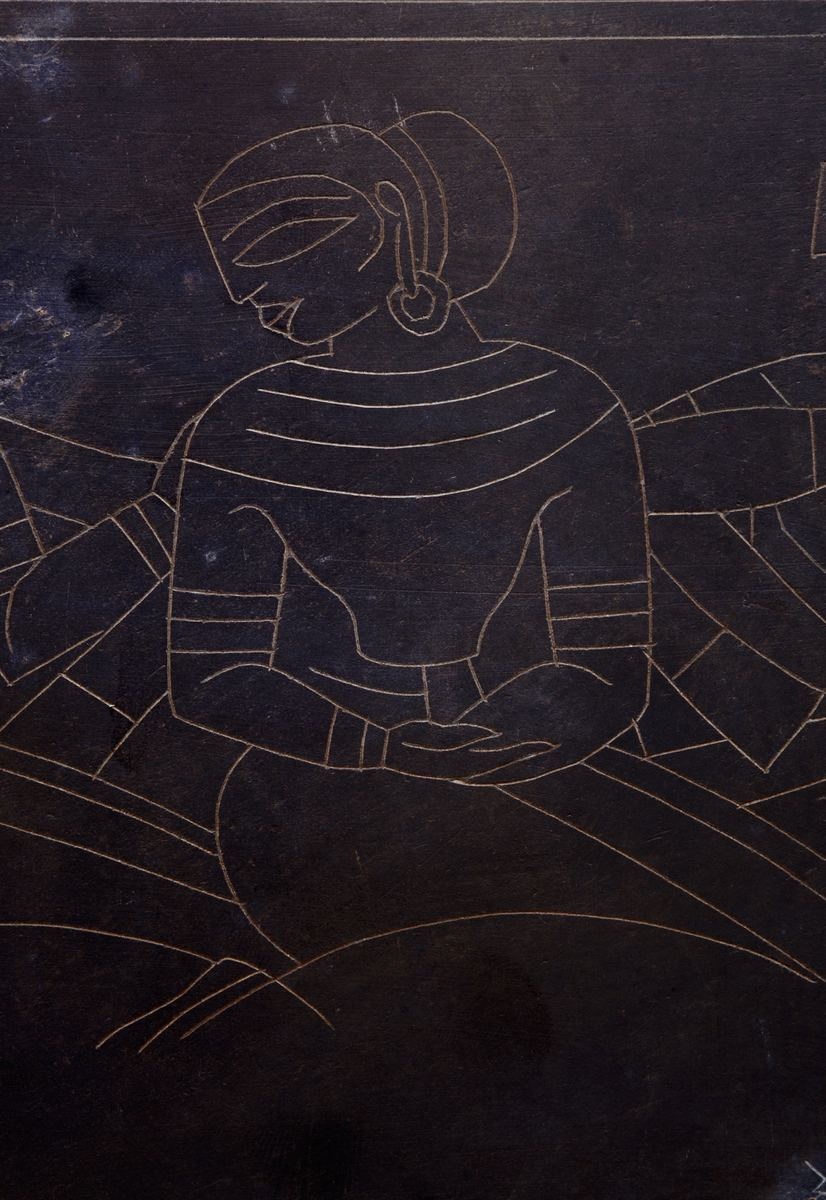 Jamini Roy Three Seated Women authentication evidence image 7