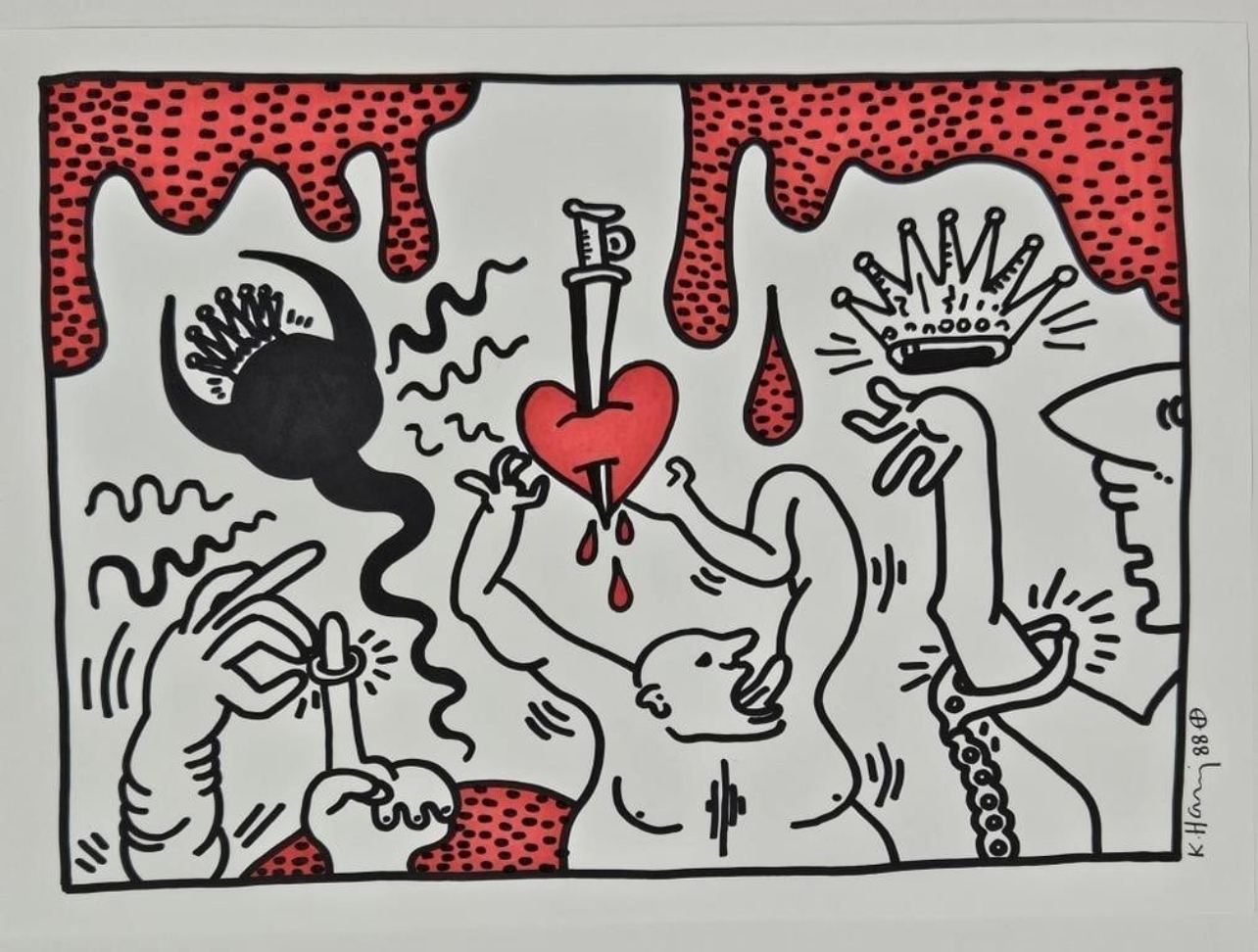 Keith Haring Drawing authentication evidence image 1