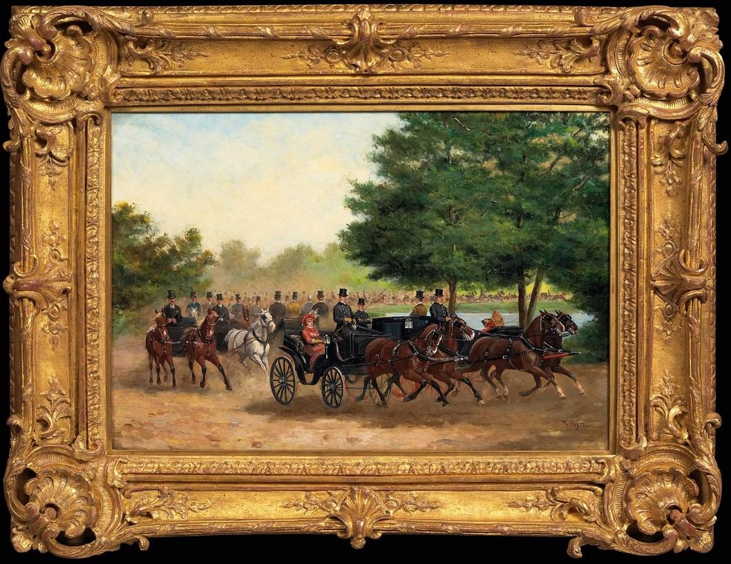 Paul Emile Leon Perboyre Hussars Traversant un Village authentication evidence image 8