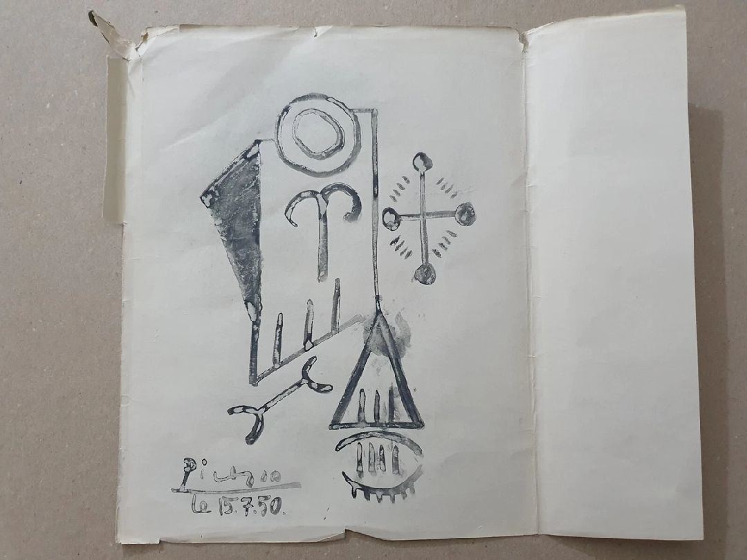 Pablo Picasso Couleurs des Maîtres -- Picasso authentication evidence image 1