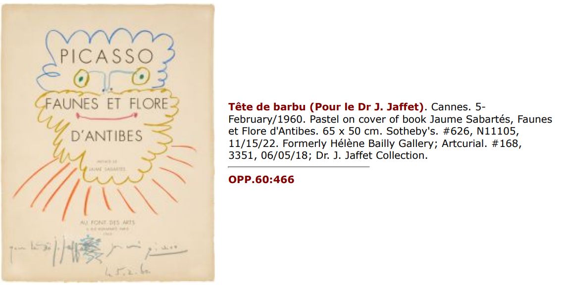 Pablo Picasso Faune rieur (Pour Madame Coudert) authentication evidence image 3