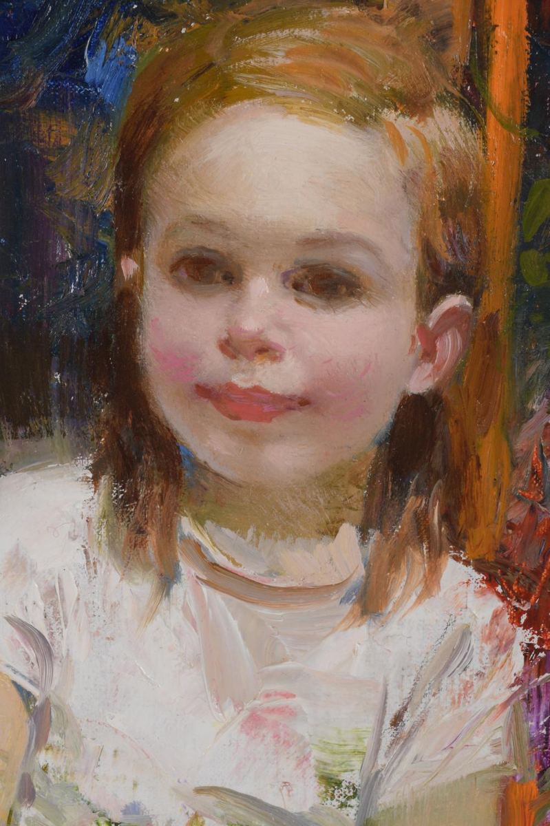 Pino Daeni Flower Girl authentication evidence image 2