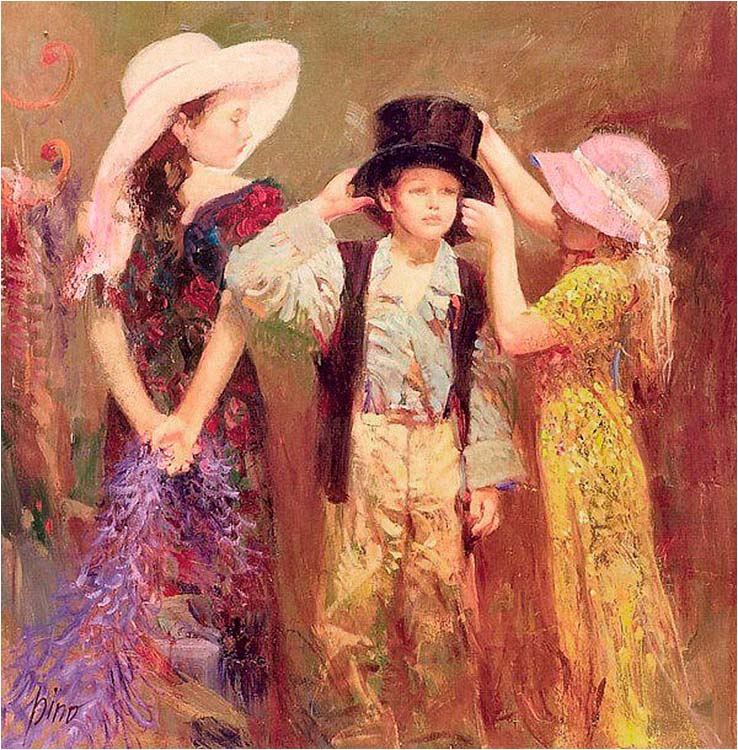 Pino Daeni Flower Girl authentication evidence image 8
