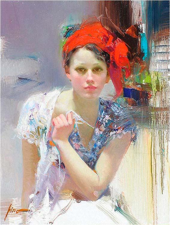 Pino Daeni Lady in Waiting authentication evidence image 6