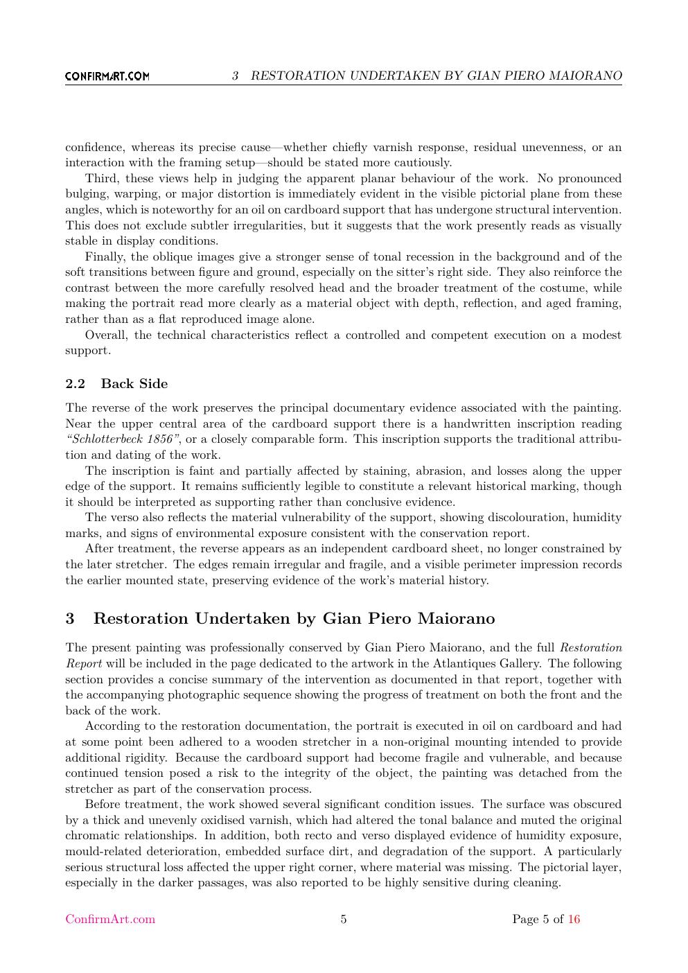 Portrait of a German Gentleman report sample page 5