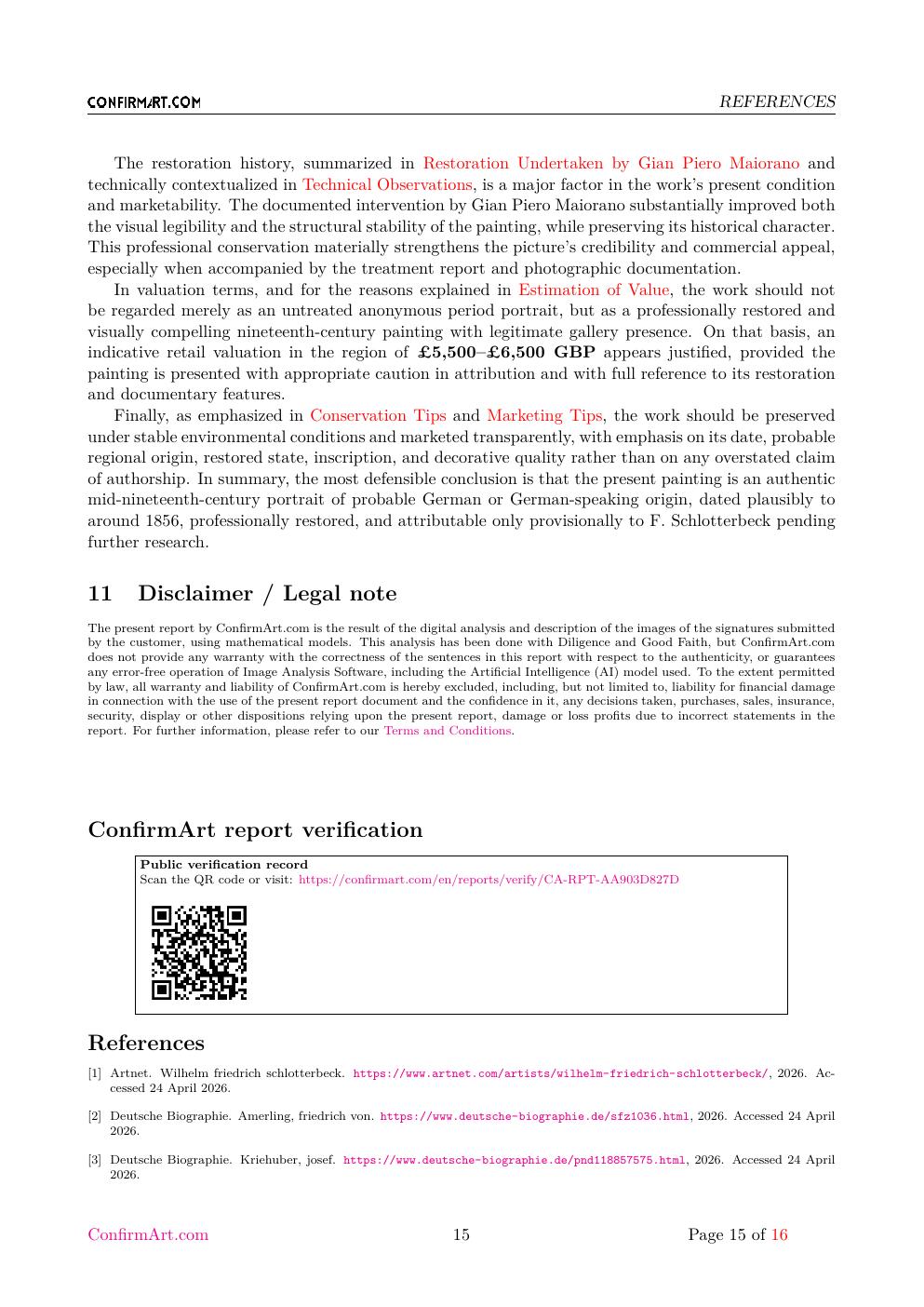 Portrait of a German Gentleman report sample page 15