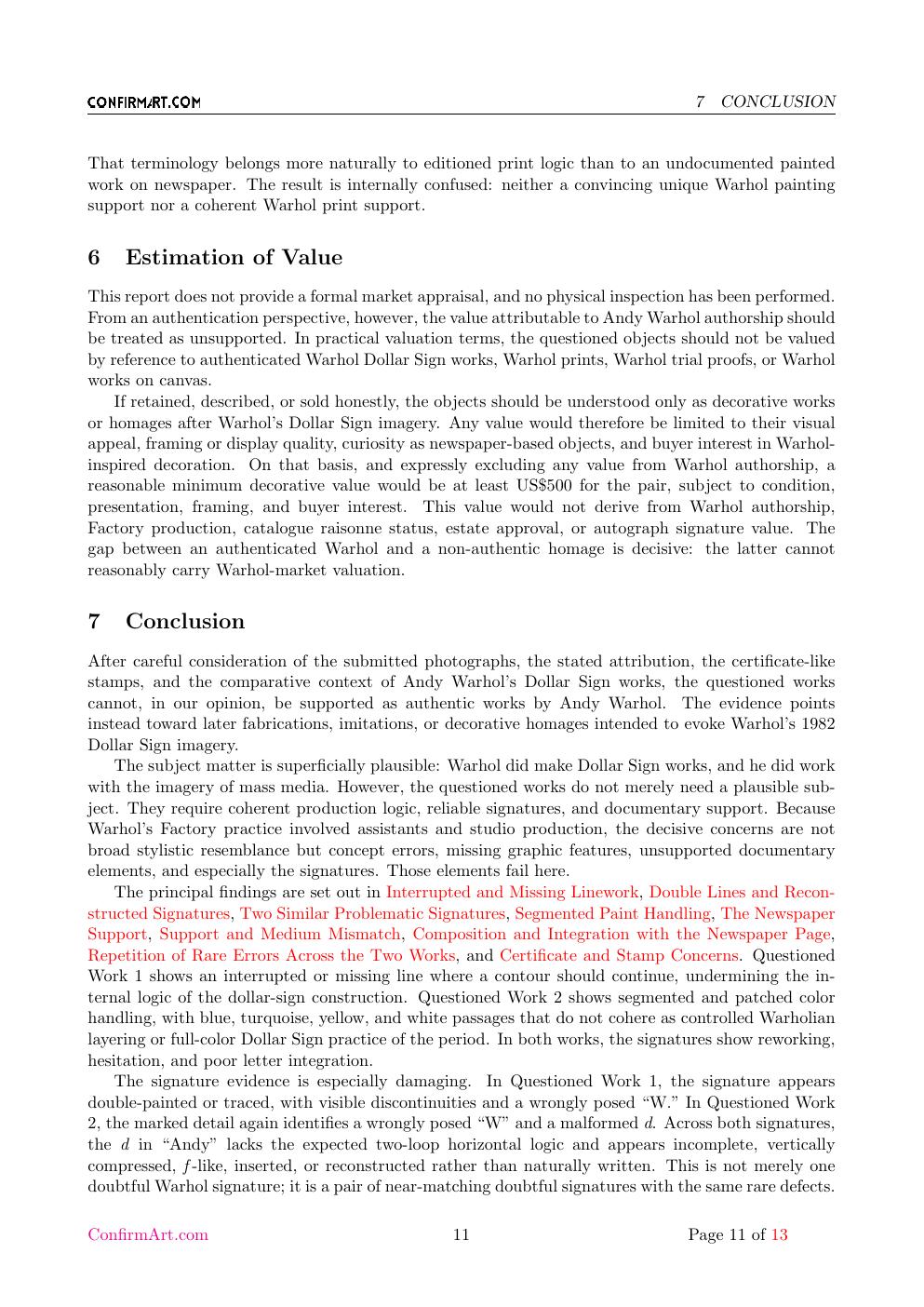 Dollar Sign newspaper image report sample page 11