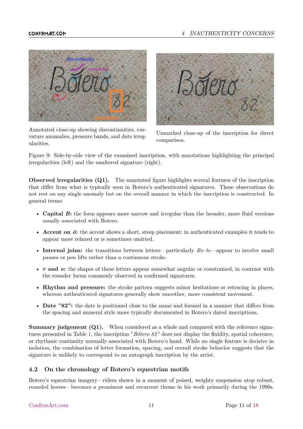 Botero Dibujos report sample page 11
