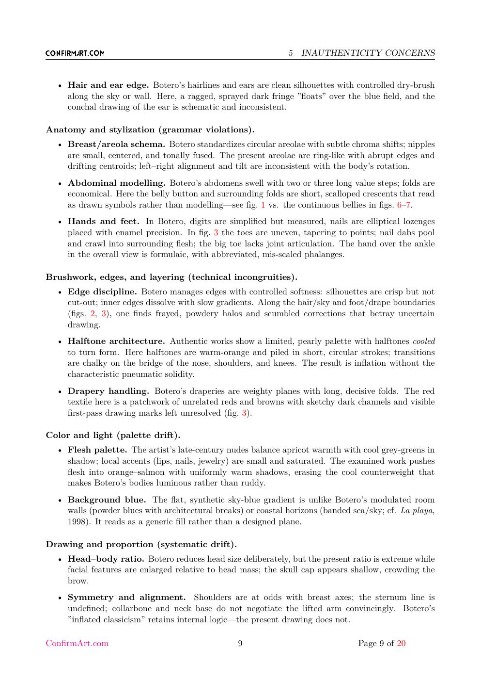 Mujer Desnuda report sample page 9