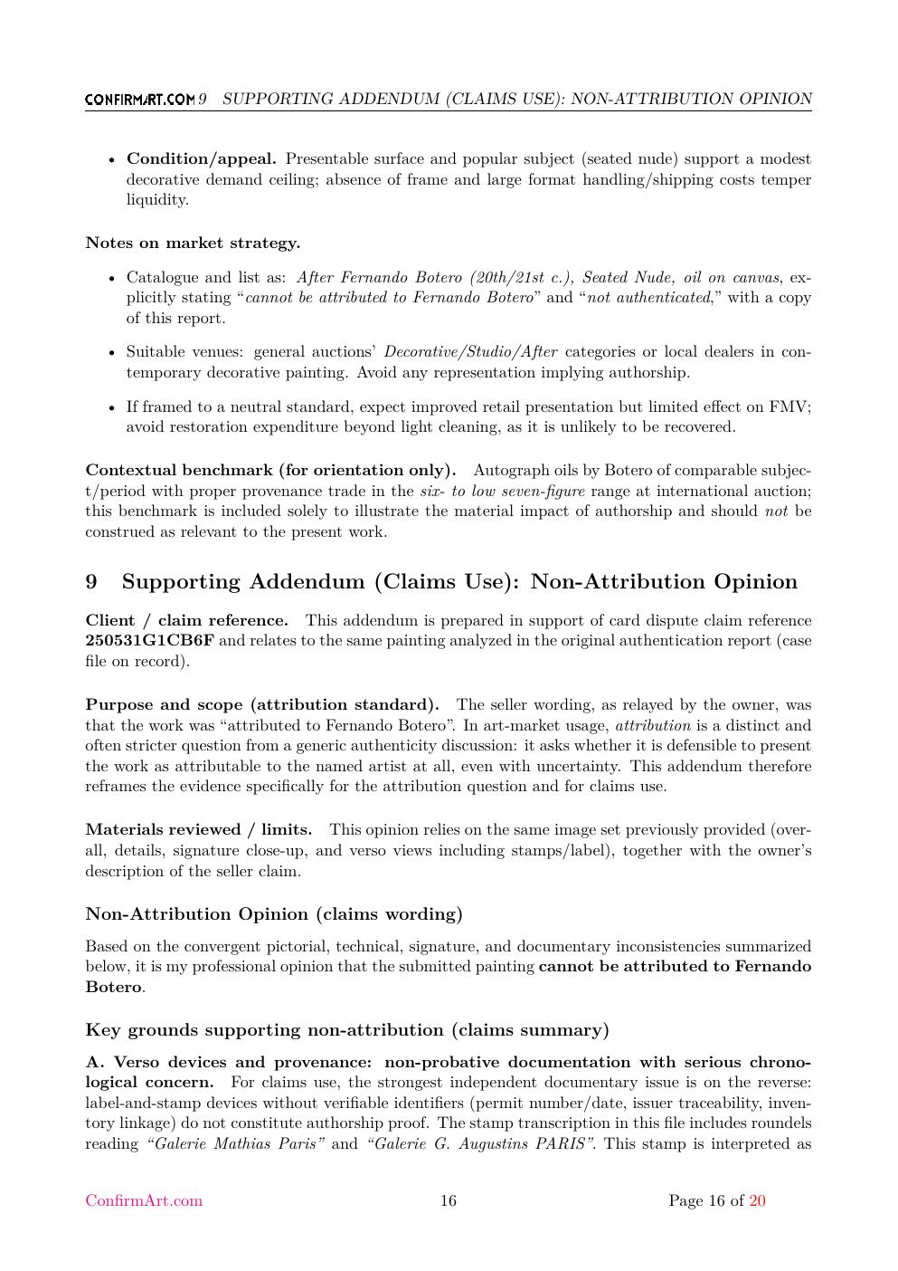 Mujer Desnuda report sample page 16