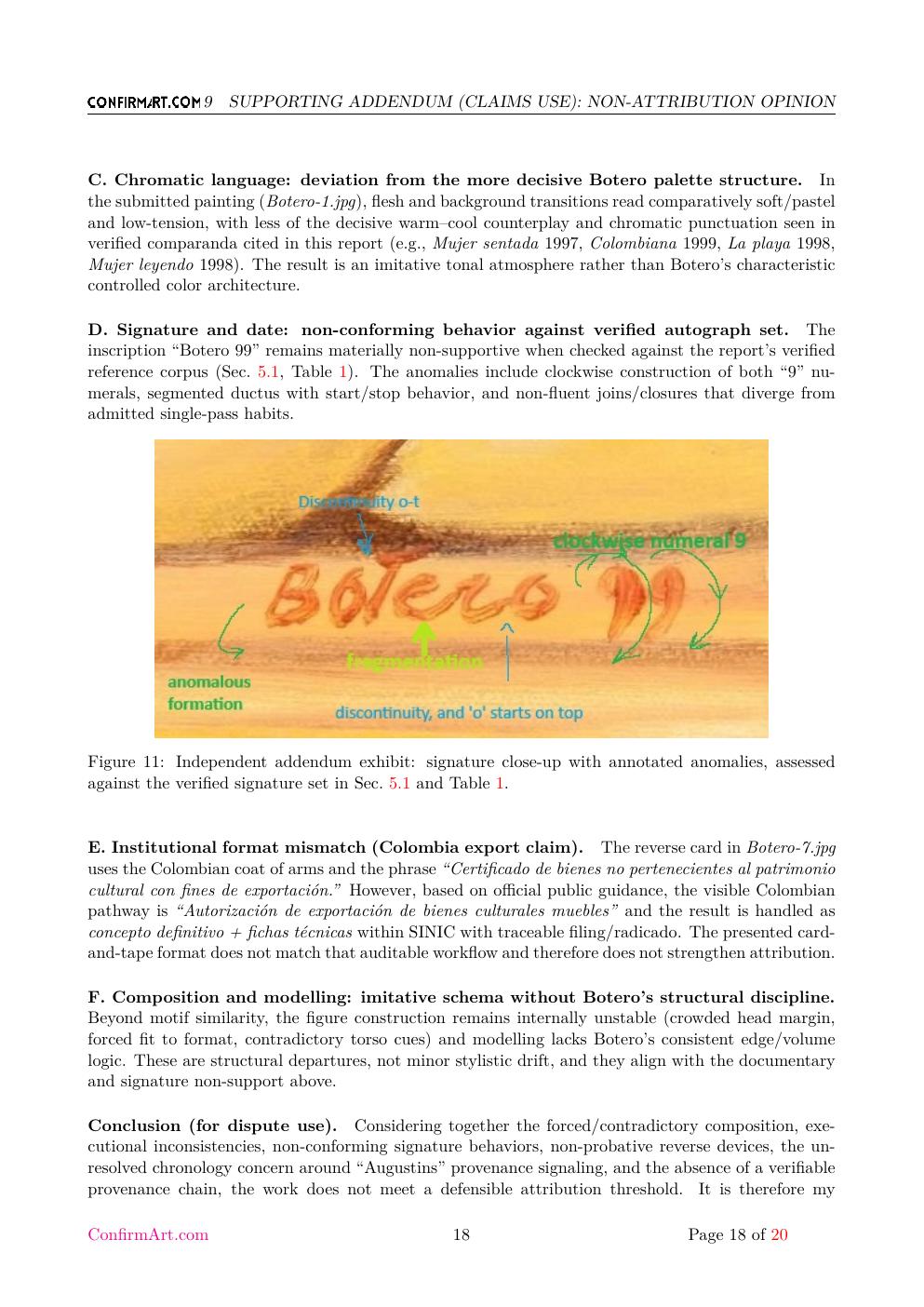 Mujer Desnuda report sample page 18