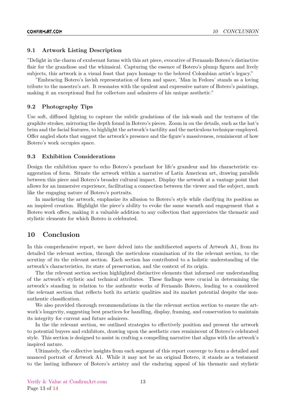 Man on fedora report sample page 13