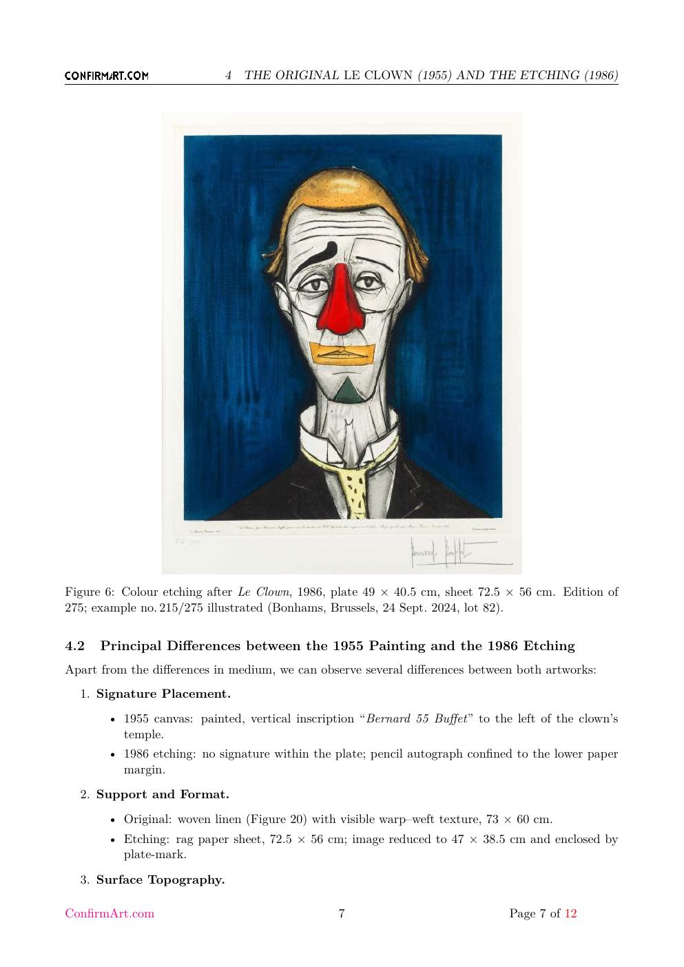 Le Clown report sample page 7