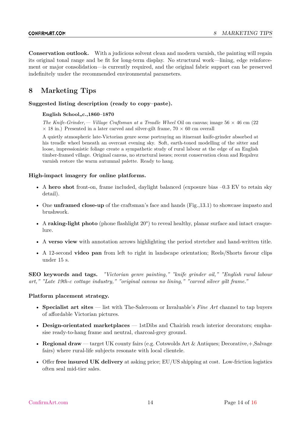 El Afilador report sample page 14