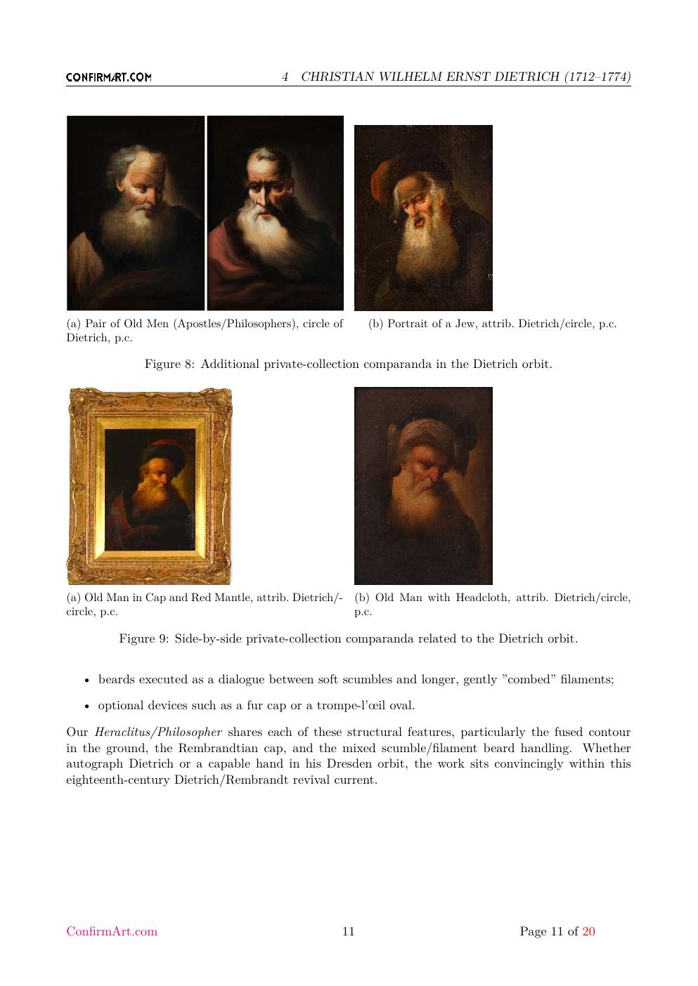Portrait of an Old Man report sample page 11