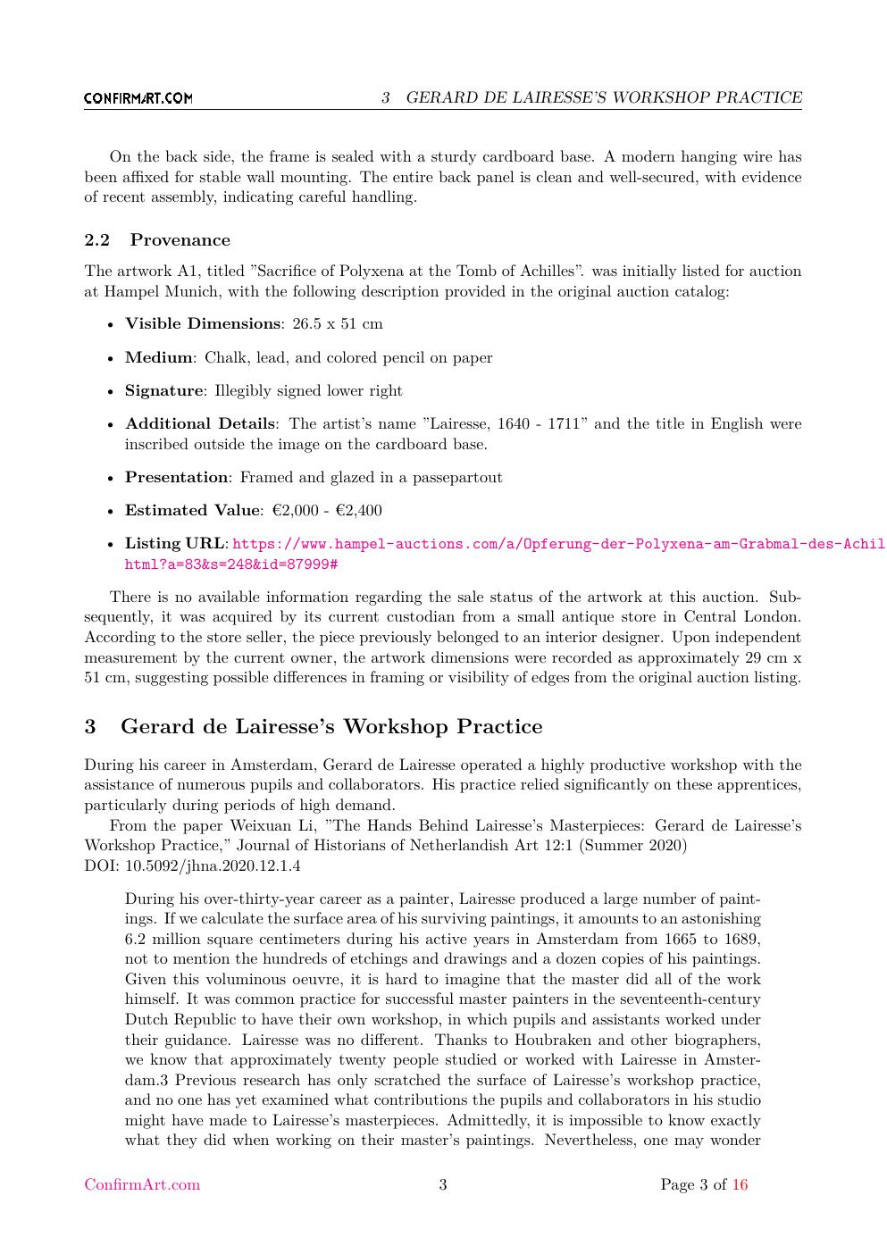 Sacrifice of Polyxena at the Tomb of Achilles report sample page 3