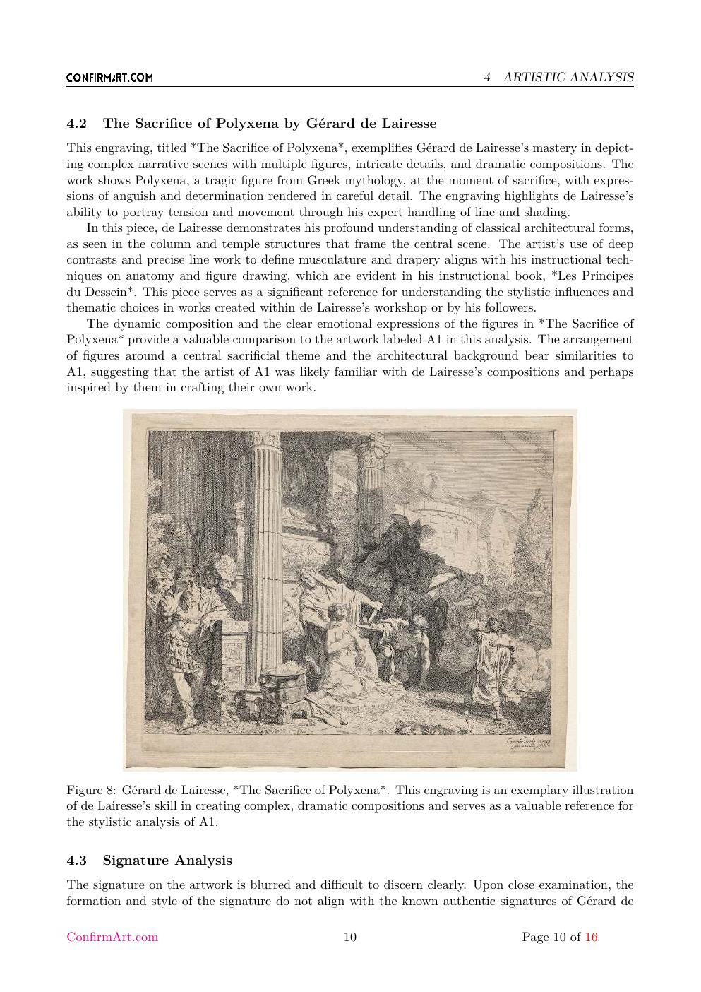 Sacrifice of Polyxena at the Tomb of Achilles report sample page 10