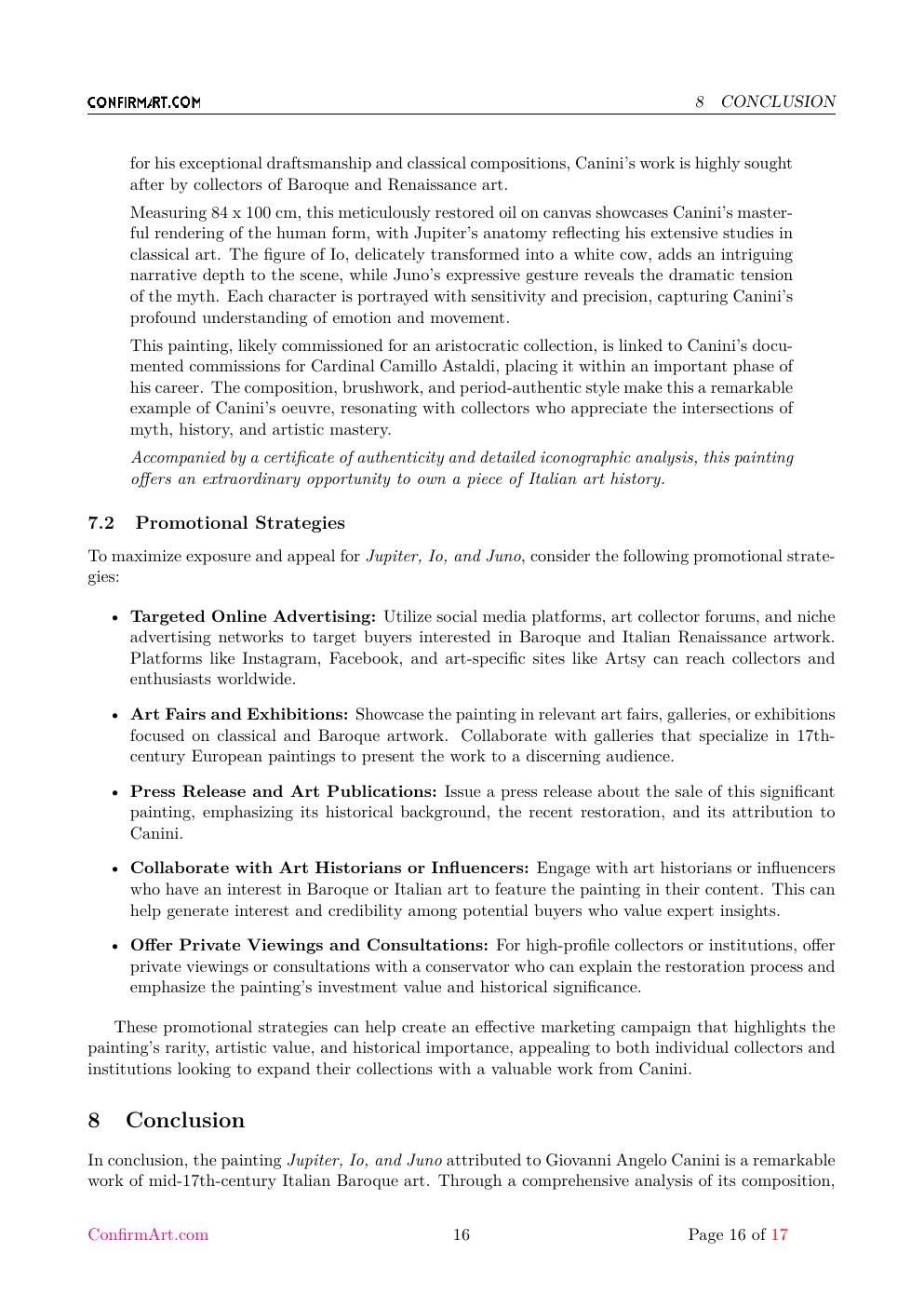 Jupiter, Io and Juno report sample page 16