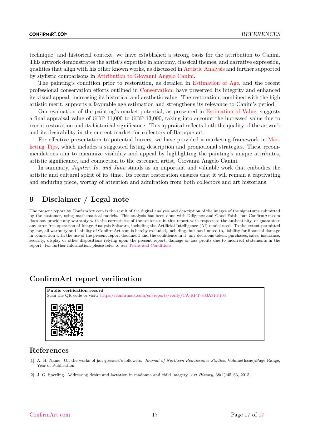 Jupiter, Io and Juno report sample page 17