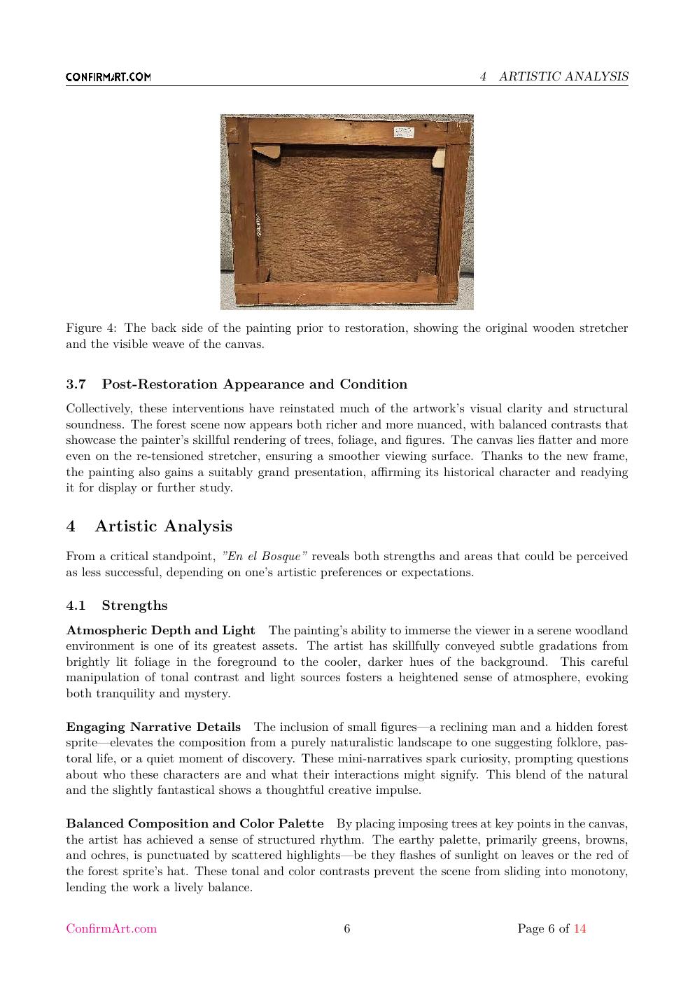 En el Bosque report sample page 6