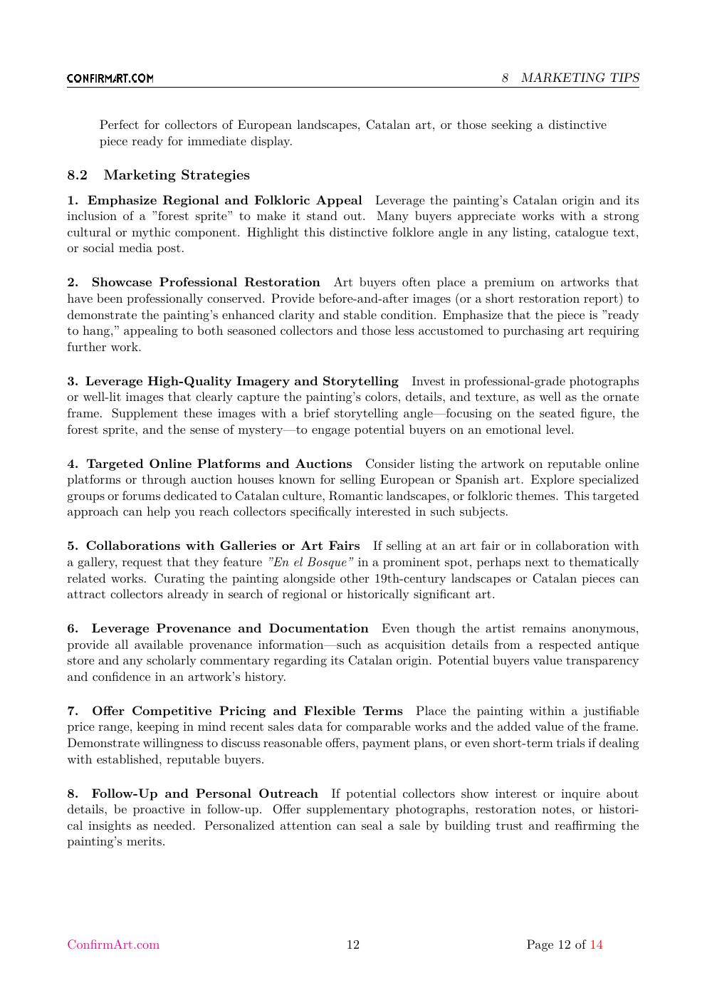 En el Bosque report sample page 12