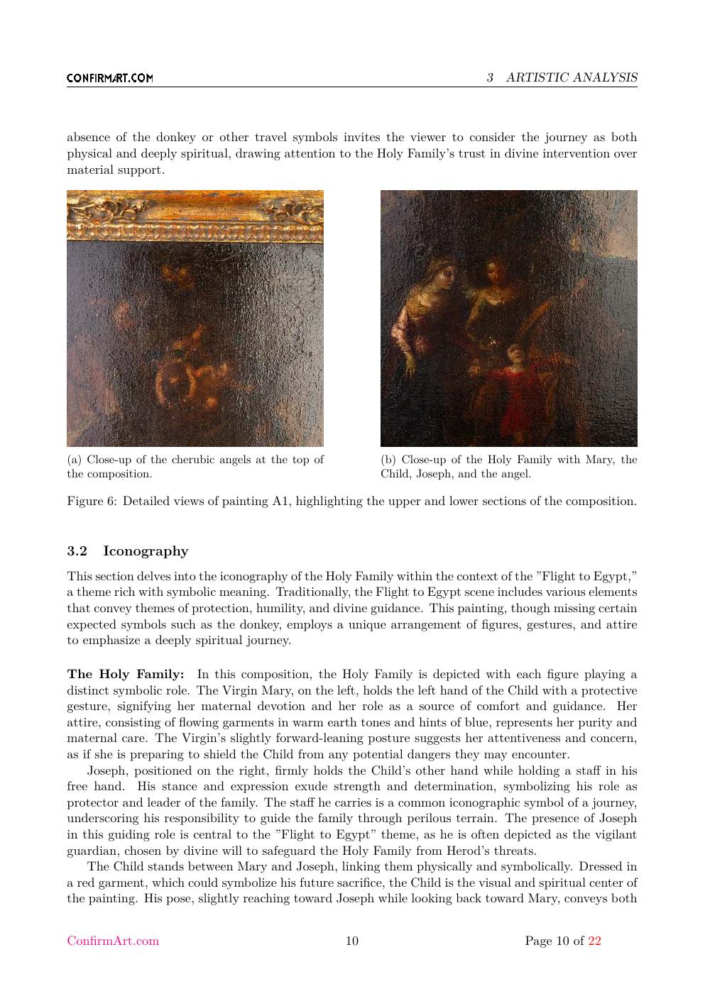 Flight to Egypt report sample page 10