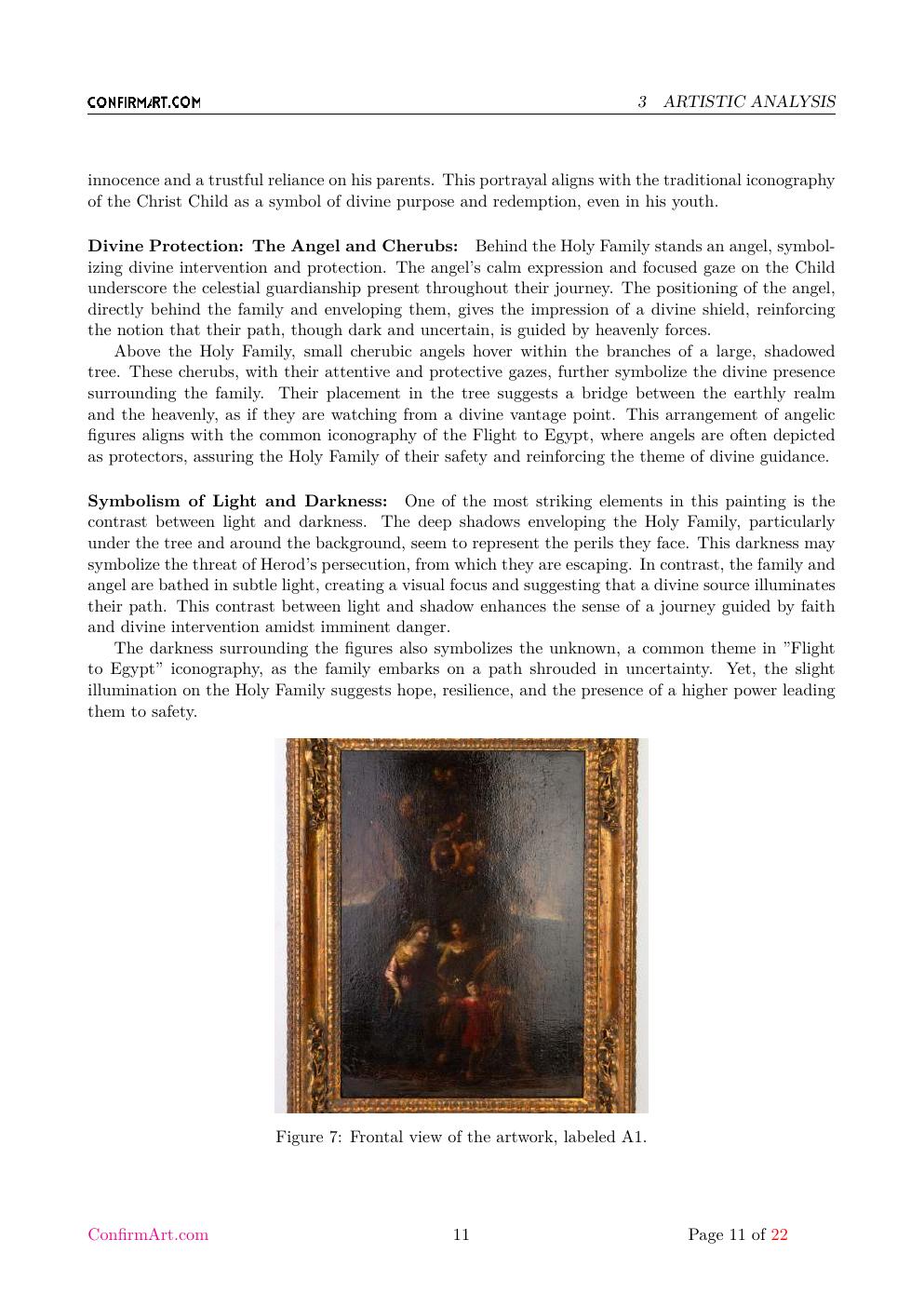 Flight to Egypt report sample page 11