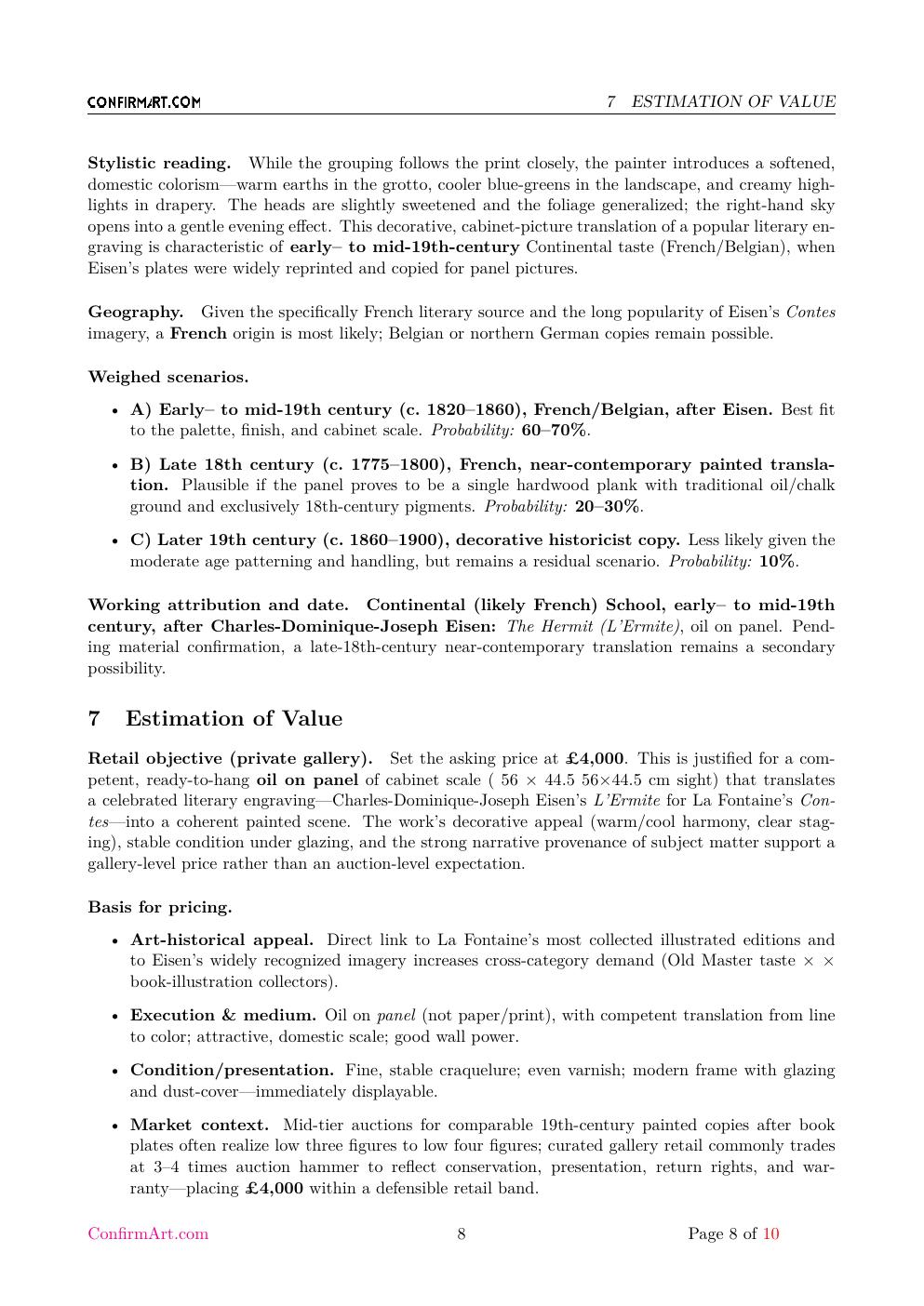 The Hermit report sample page 8