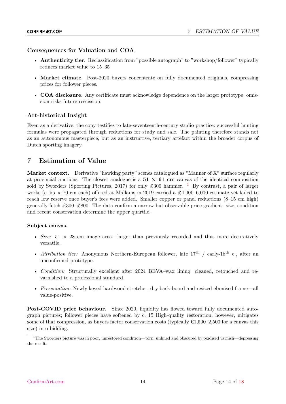 Hunting Party report sample page 14