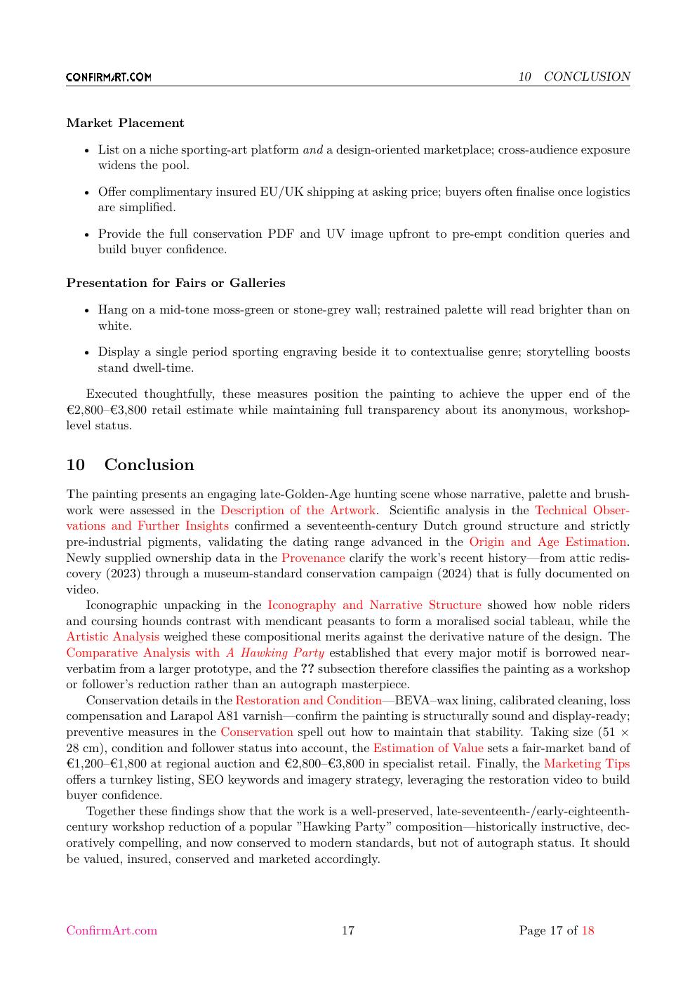 Hunting Party report sample page 17
