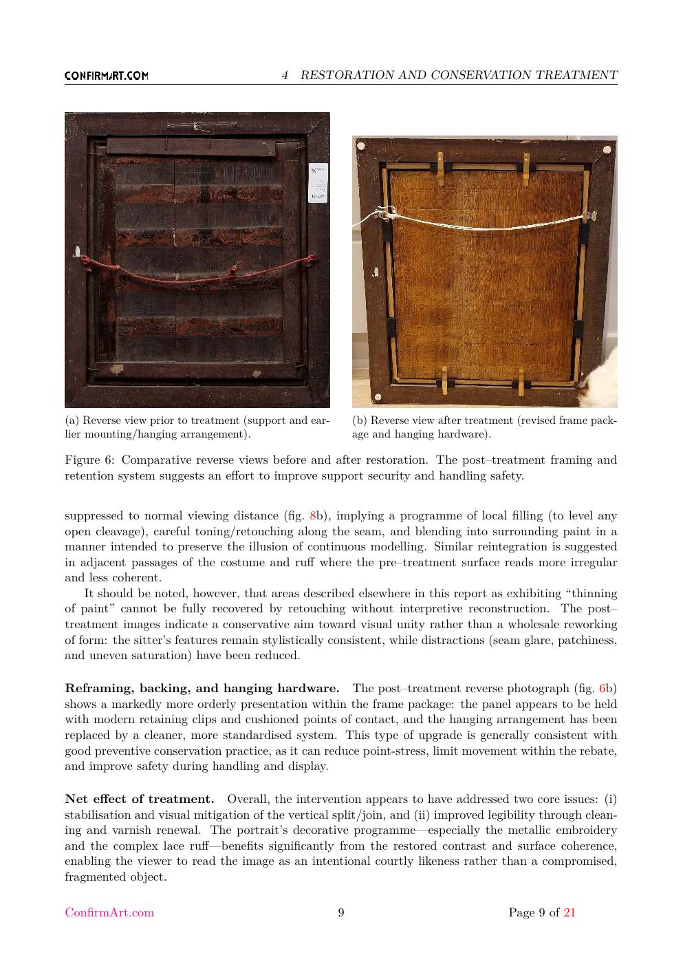 Portrait associated with King James report sample page 9