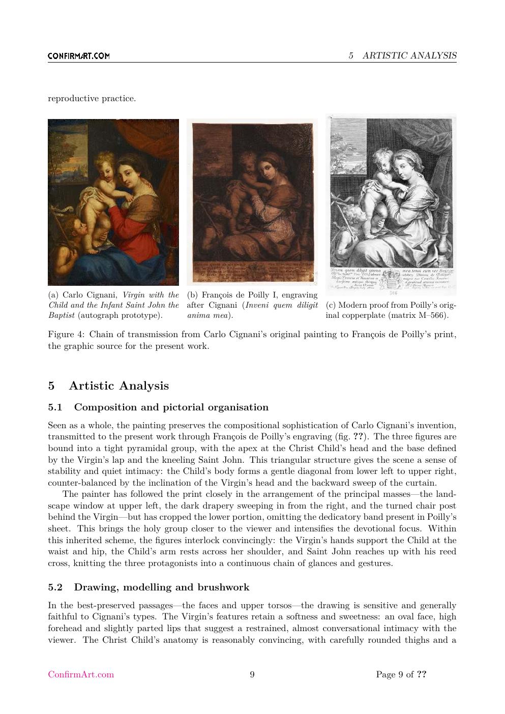 Virgin and Child with the Infant Saint John the Baptist report sample page 9