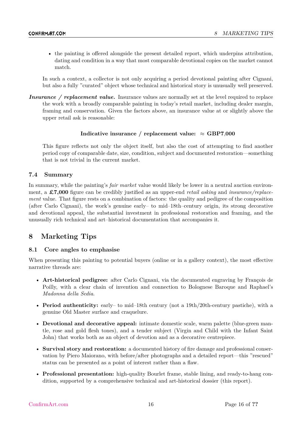 Virgin and Child with the Infant Saint John the Baptist report sample page 16