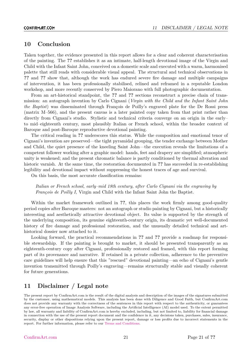 Virgin and Child with the Infant Saint John the Baptist report sample page 21