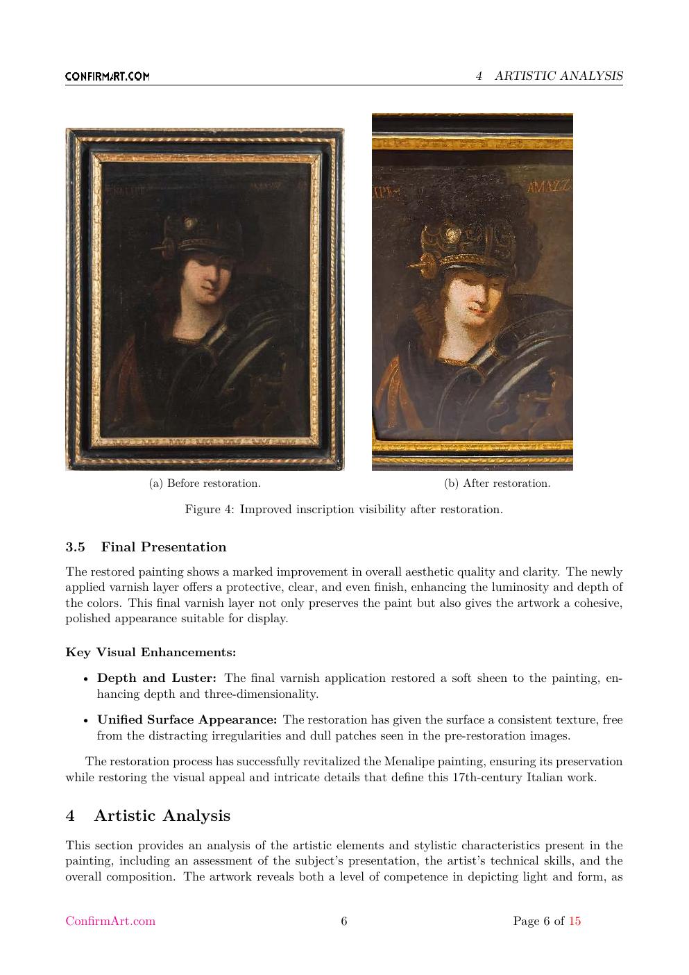 Amazzone Menalipe report sample page 6