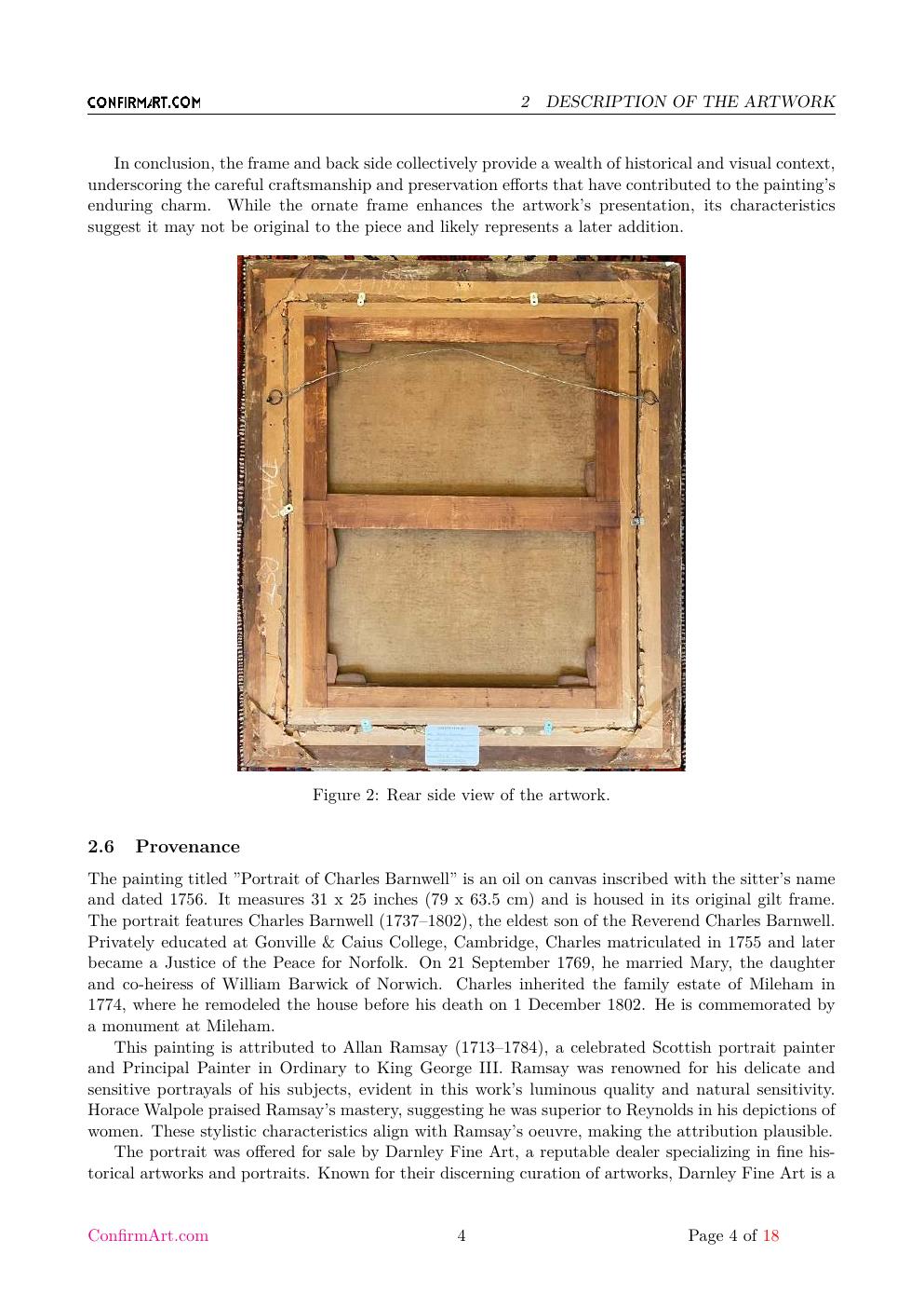 Portrait of Charles Barnwell report sample page 4