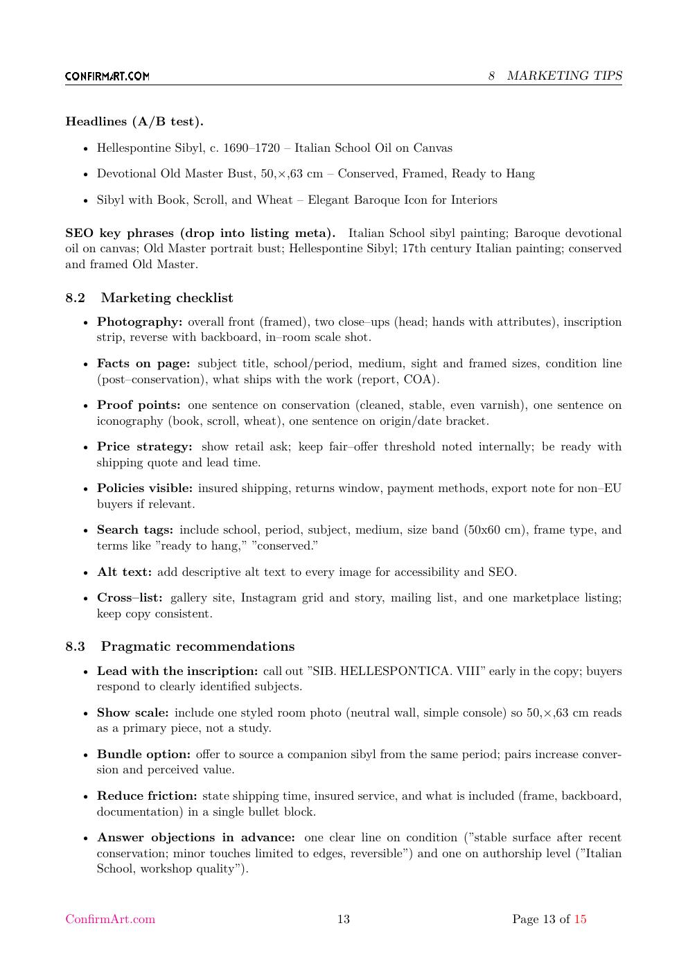 Sibila report sample page 13