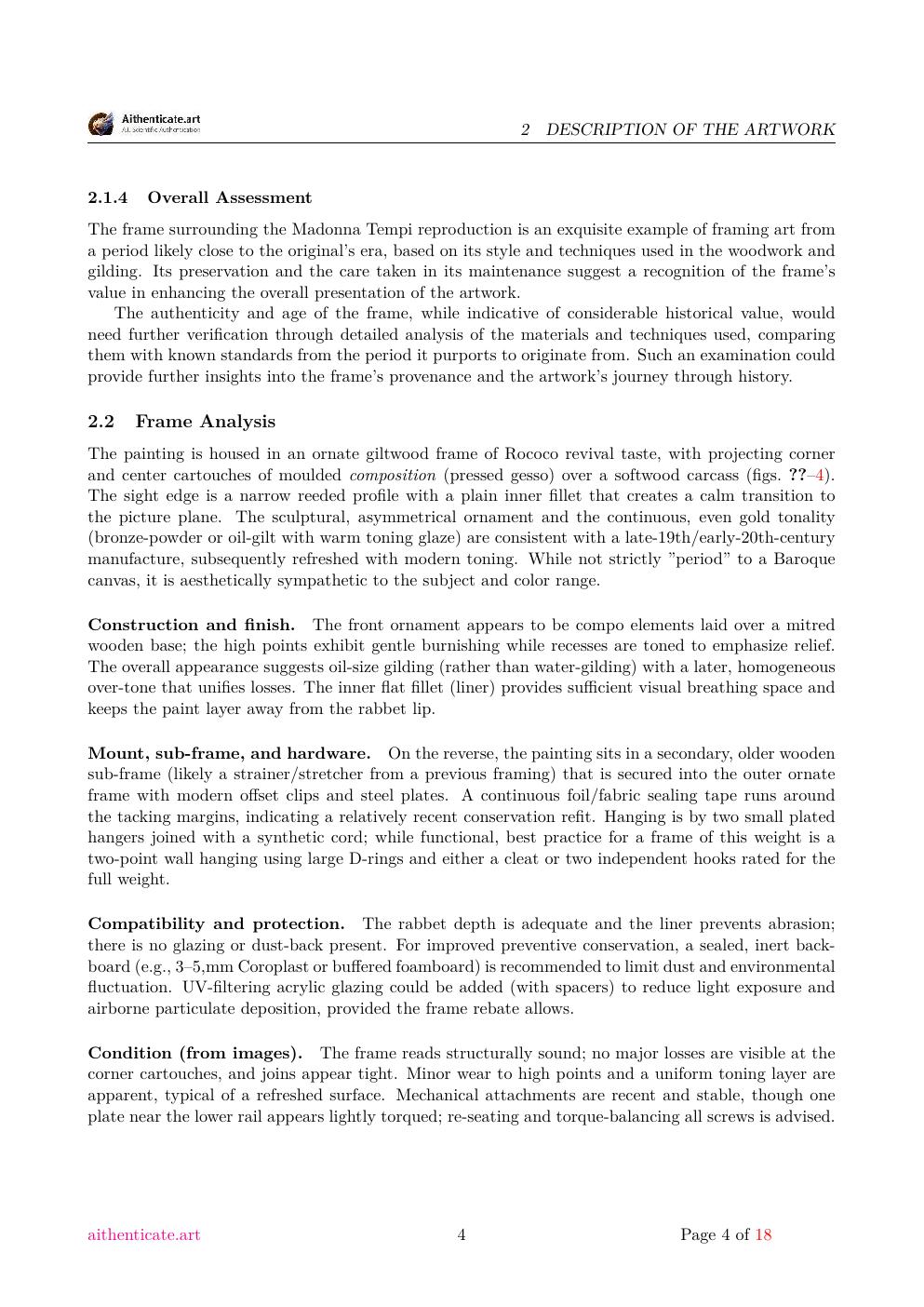 Saint Andrew report sample page 4