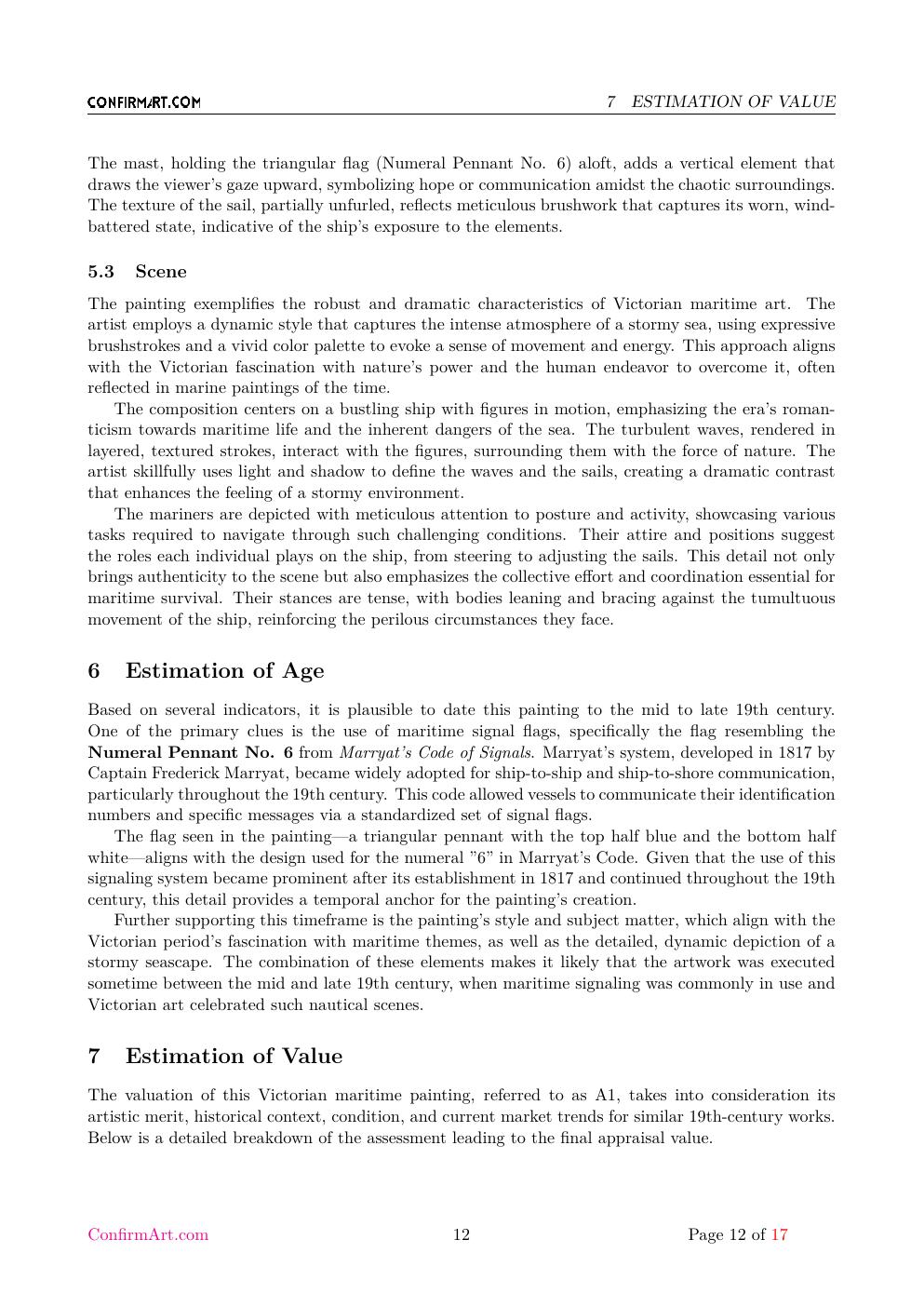 Victorian Sea report sample page 12