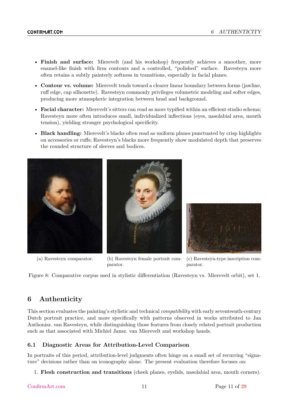 Portrait attributed to Jan Anthonisz. van Ravesteyn report sample page 11